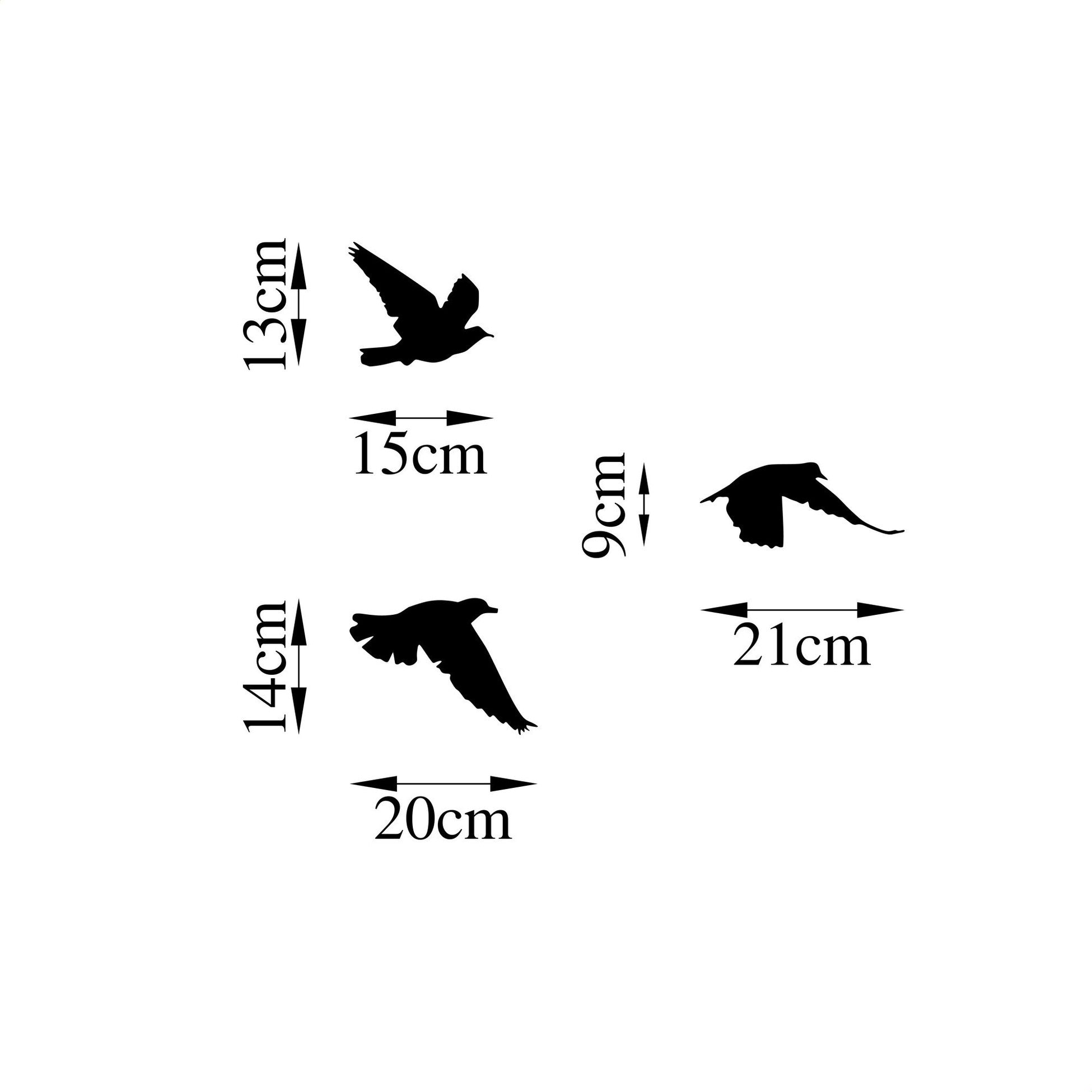 Accessoire mural en métal décoratif Birds - 477