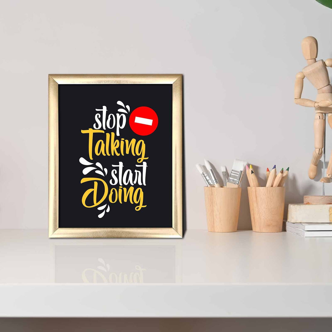 Peinture mdf encadrée décorative ACT-035