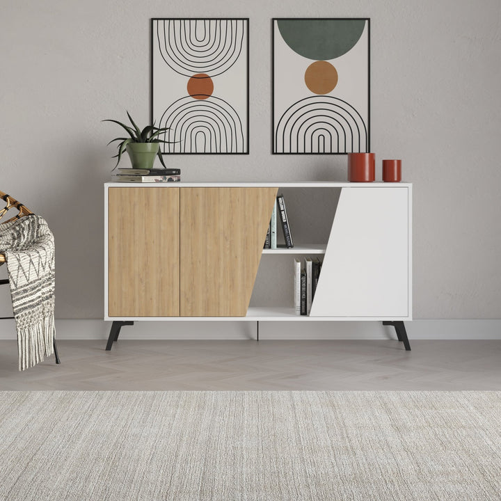 Console Fione 150 - Oak, White