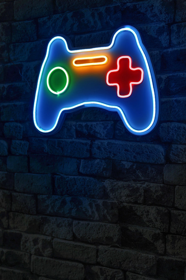 Éclairage LED en plastique décoratif Play Station Gaming Controller - Blue