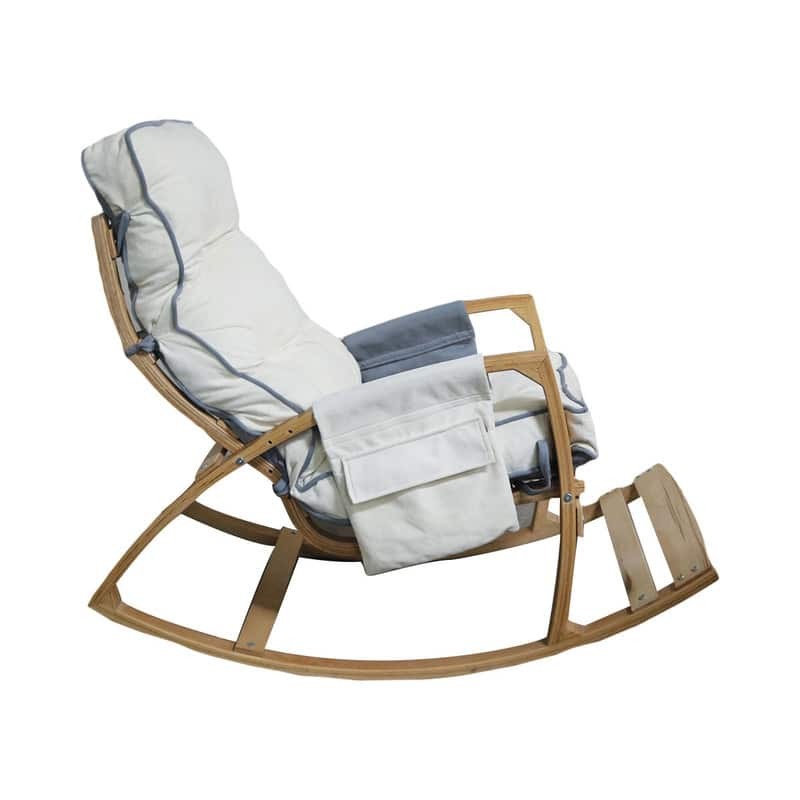 Vezir Lux Fauteuil à bascule gris crème