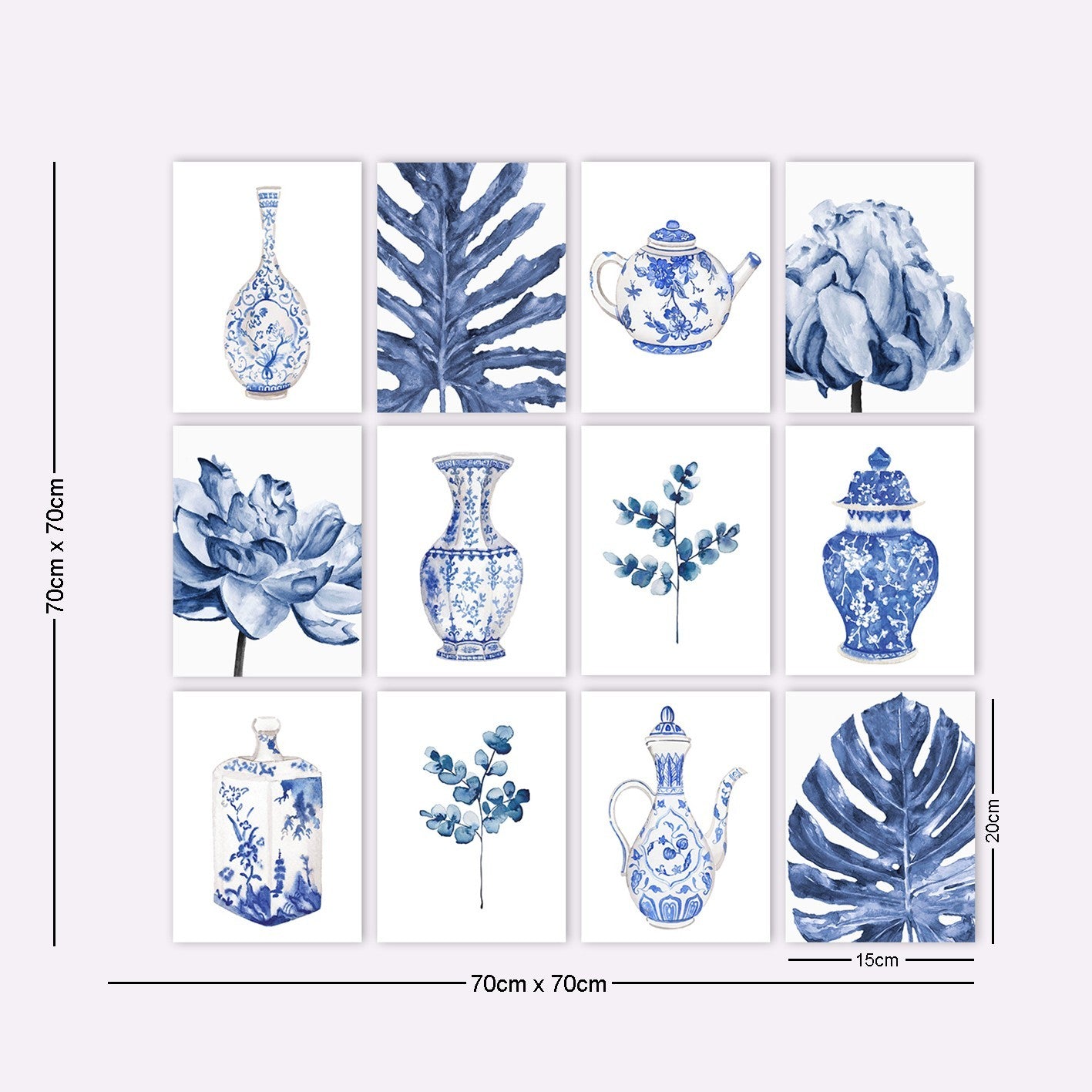 Peinture décorative MDF (12 pièces) 12MDF05