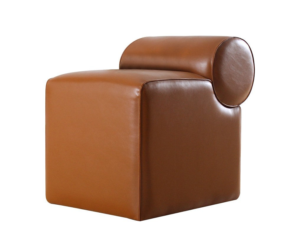 Pouf Rohin Deri Puf - Brown
