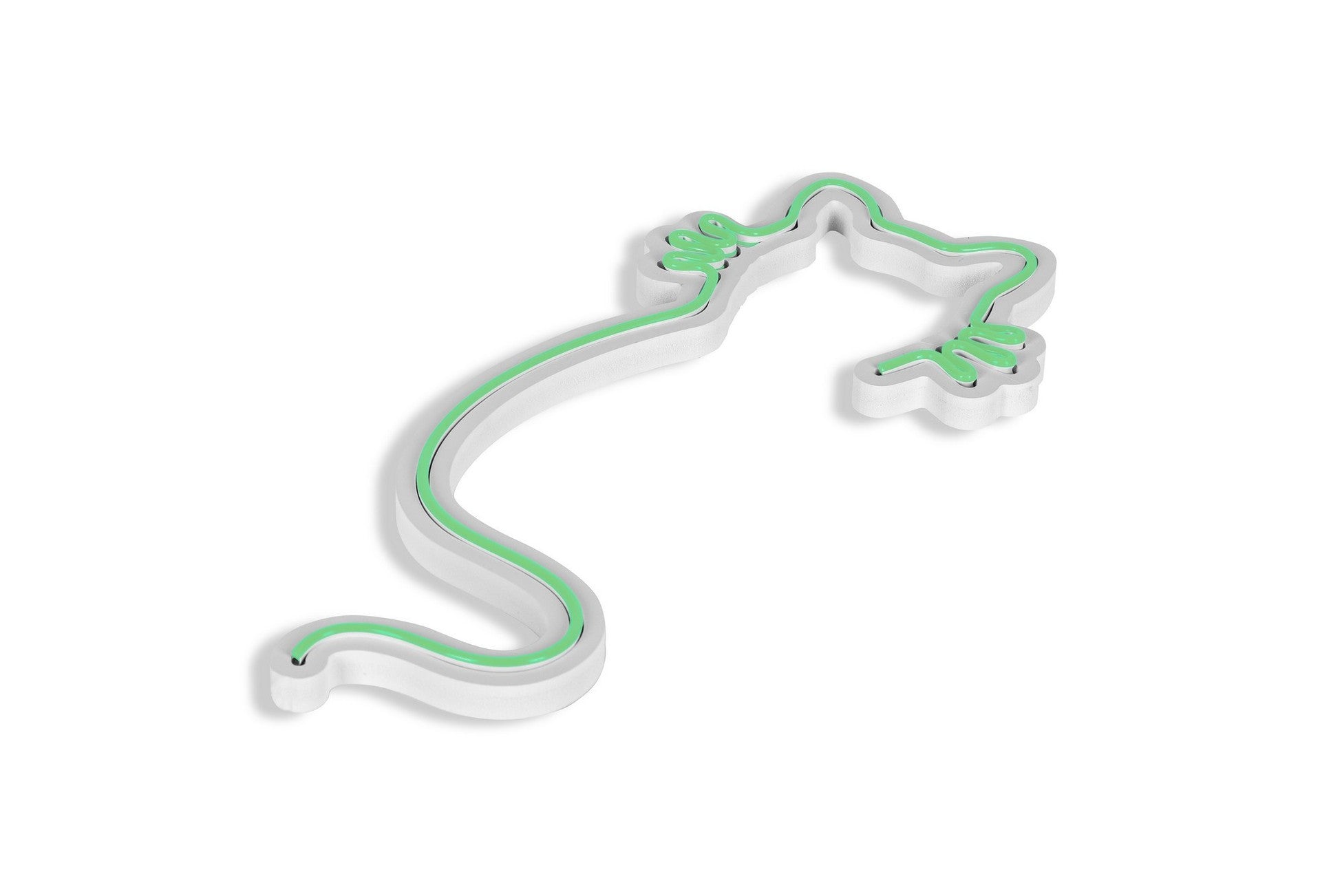 Éclairage LED en plastique décoratif Cat - Green