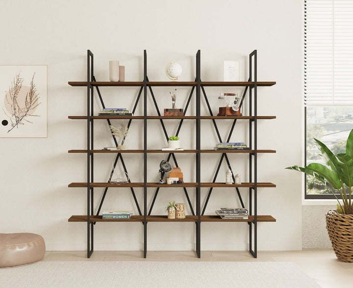 Étagère à livres Beylerbeyi - Walnut