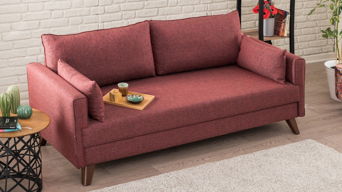 Canapé de 3 places Bella Sofa Bed - Claret Red