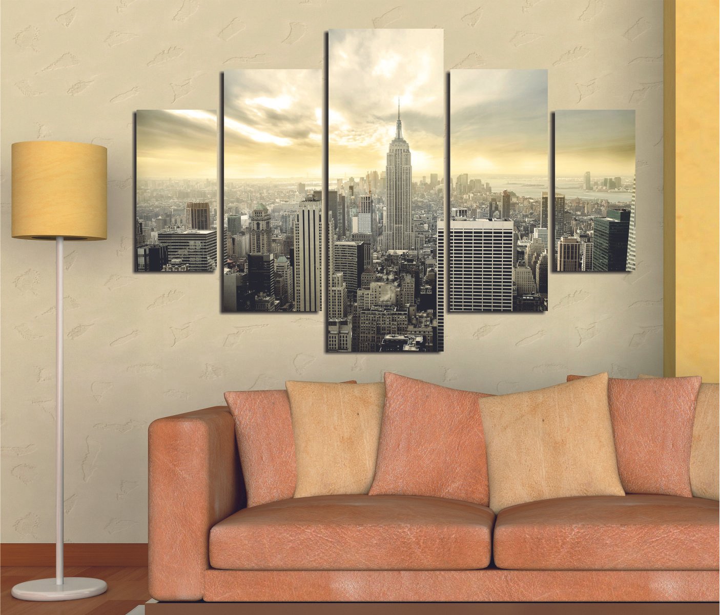 Peinture décorative MDF (5 pièces) ST004