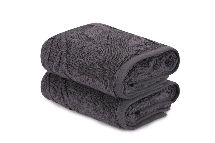 Ensemble de serviettes à main (2 pièces) Estela - Dark Grey