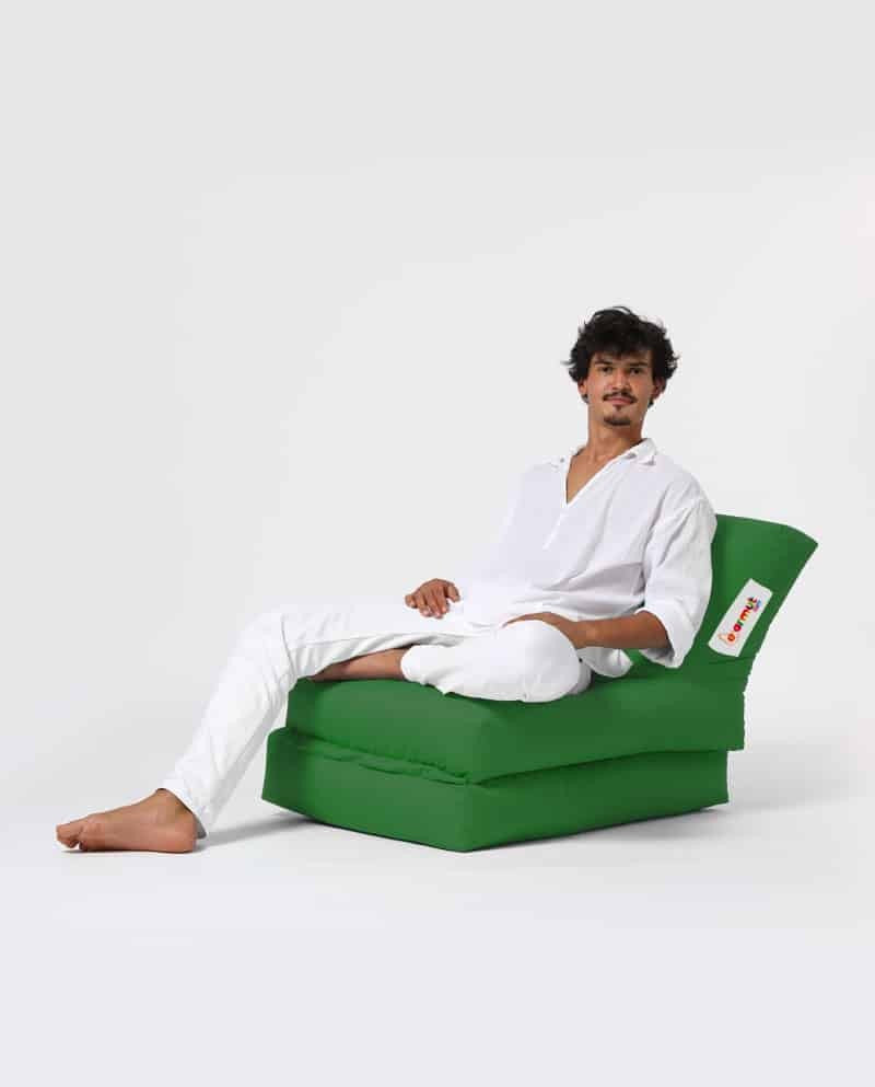 Siesta Pouf convertible / coussin de sol Vert