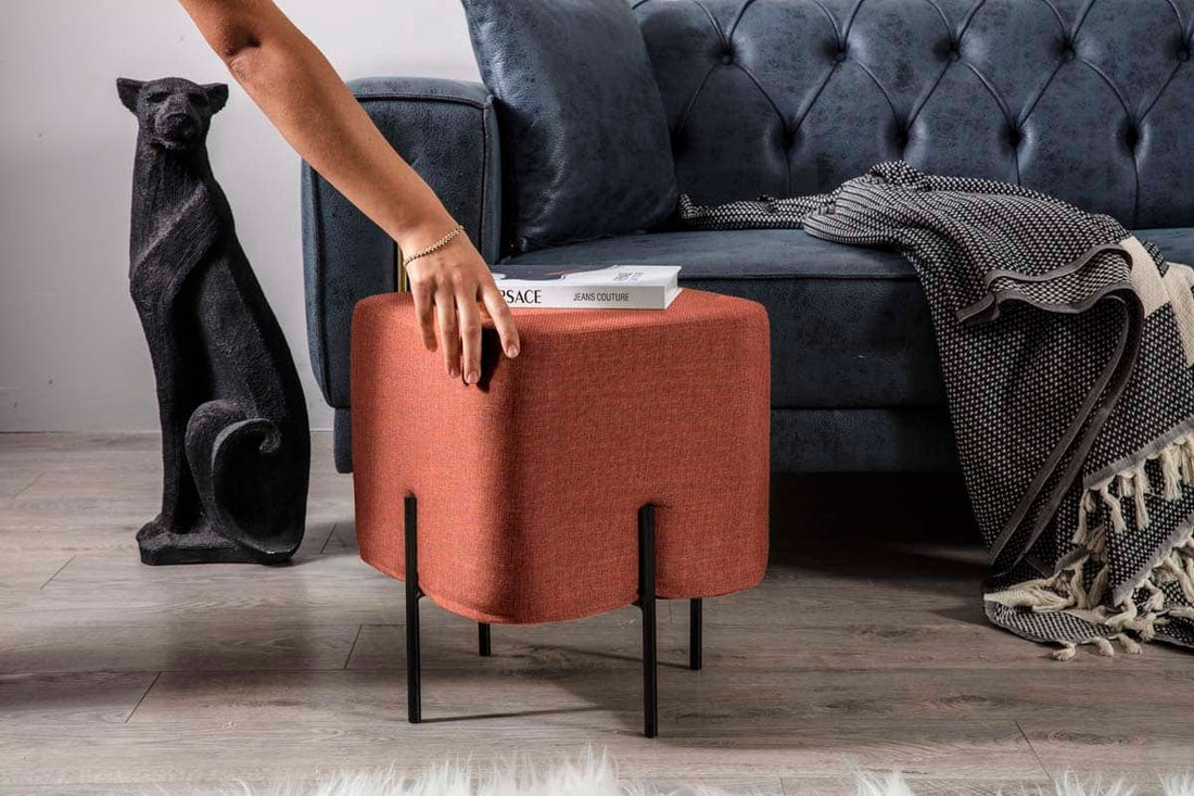 Mono Pouf Orange