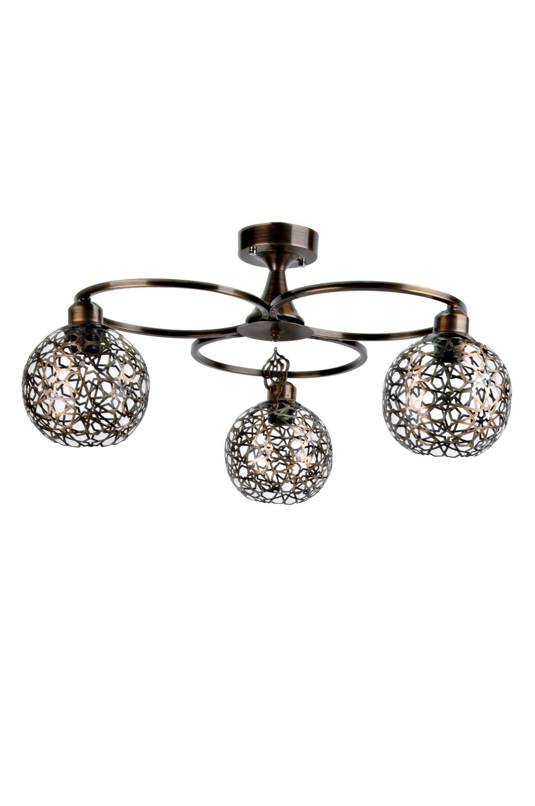 Lustre Lustre Triple Olympique Étoile Antique