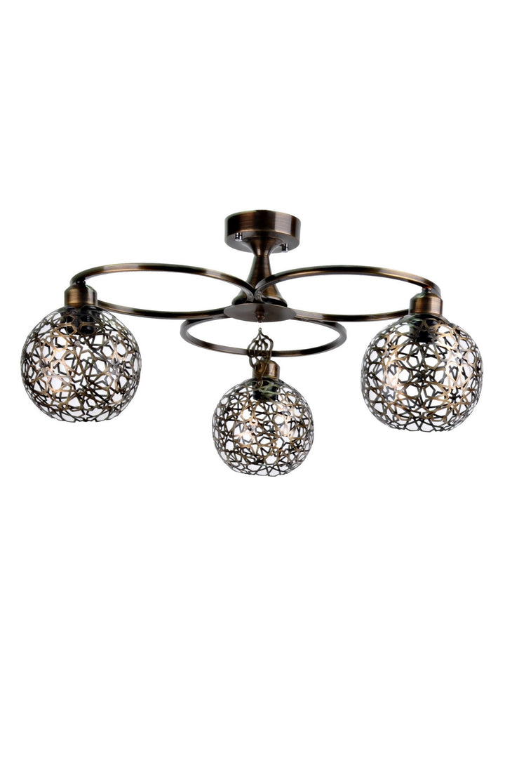 Lustre Lustre Triple Olympique Étoile Antique