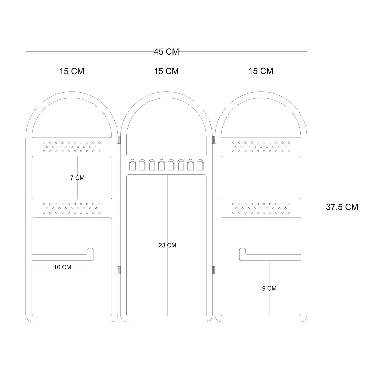 Organisateur de présentoir à bijoux Parla - 1