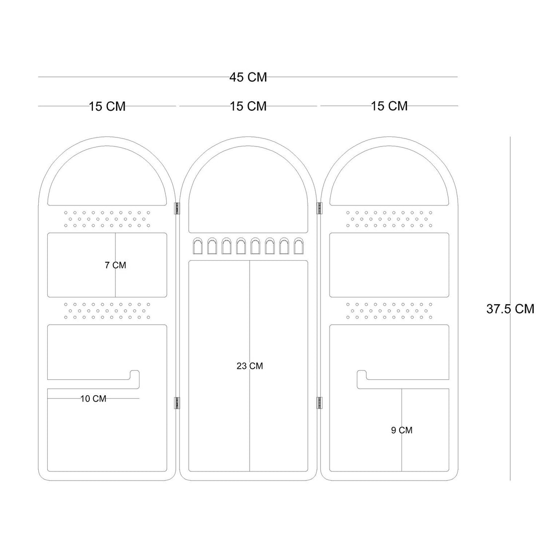 Organisateur de présentoir à bijoux Parla - 1