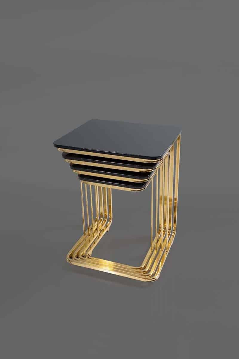 Vegas Table Gigognes Noir