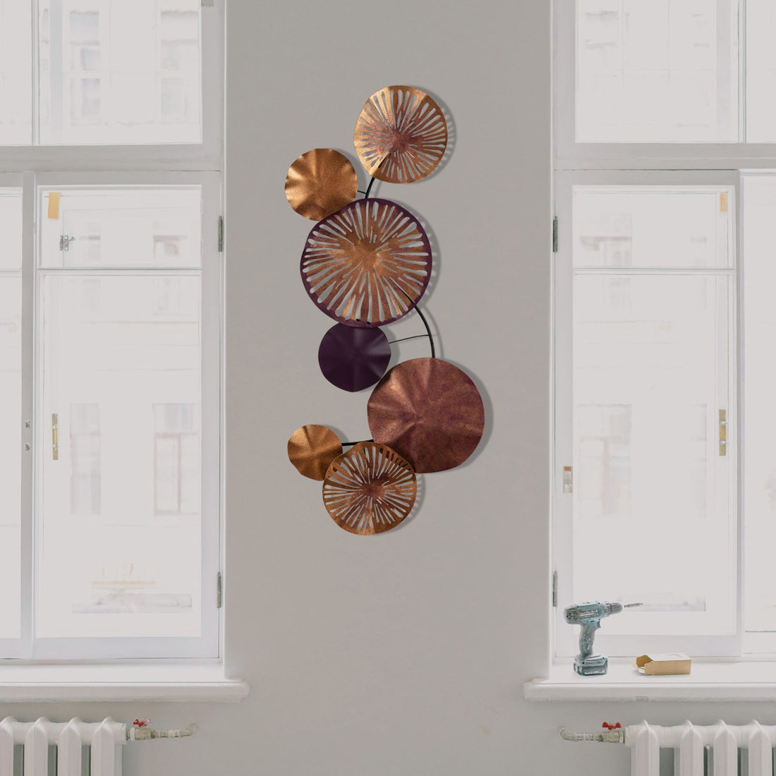 Accessoire mural en métal décoratif Astrid - CH102-2