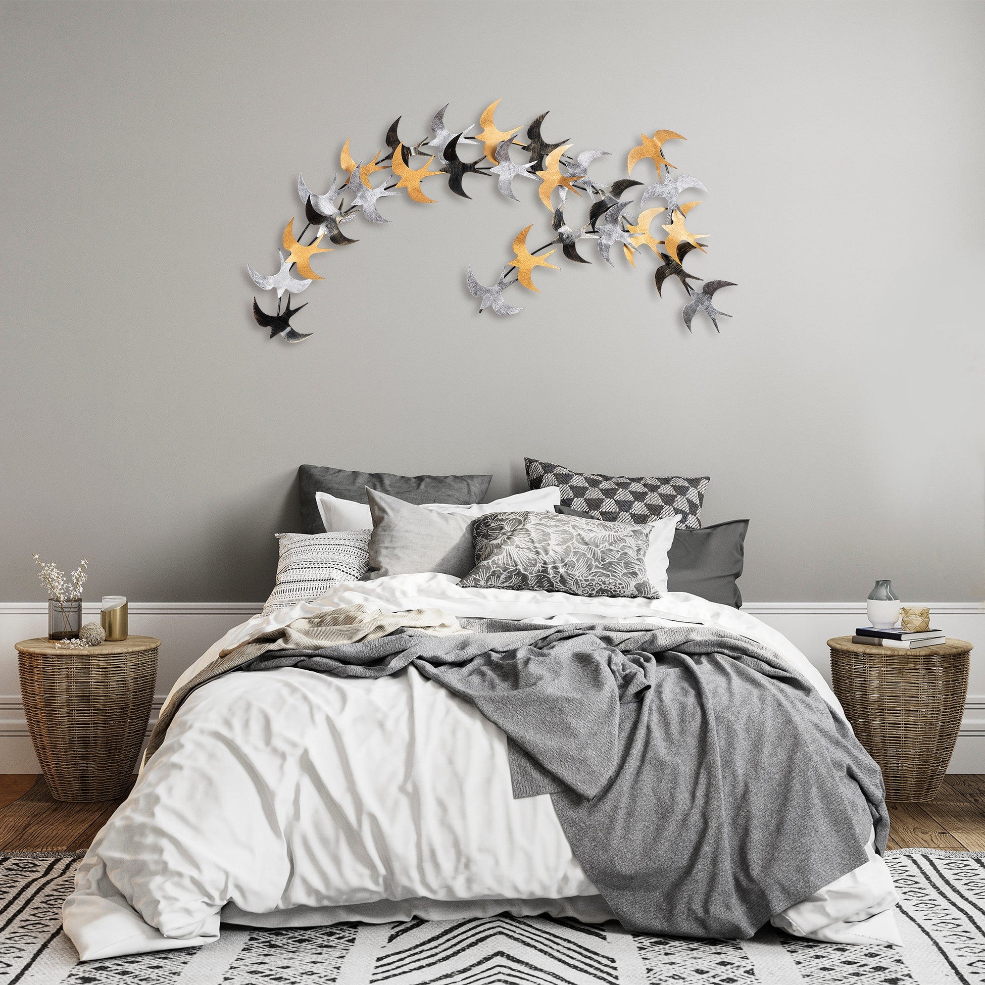 Accessoire mural en métal décoratif Kirlangiç