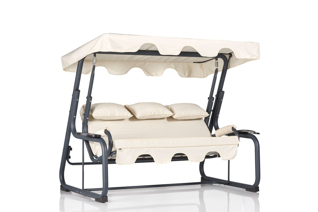 Chaise swing triple jardin Vitis 3 - Multicolor