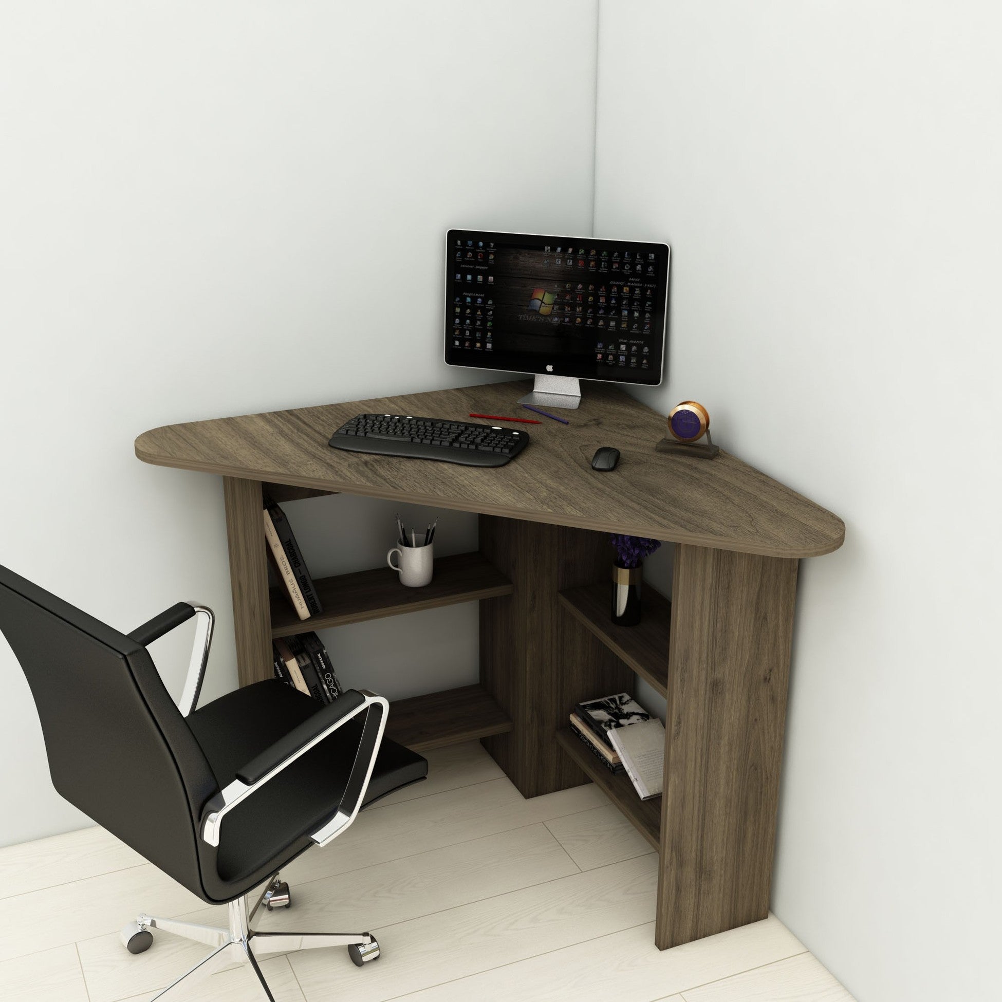 Bureau d'étude Corner - Walnut