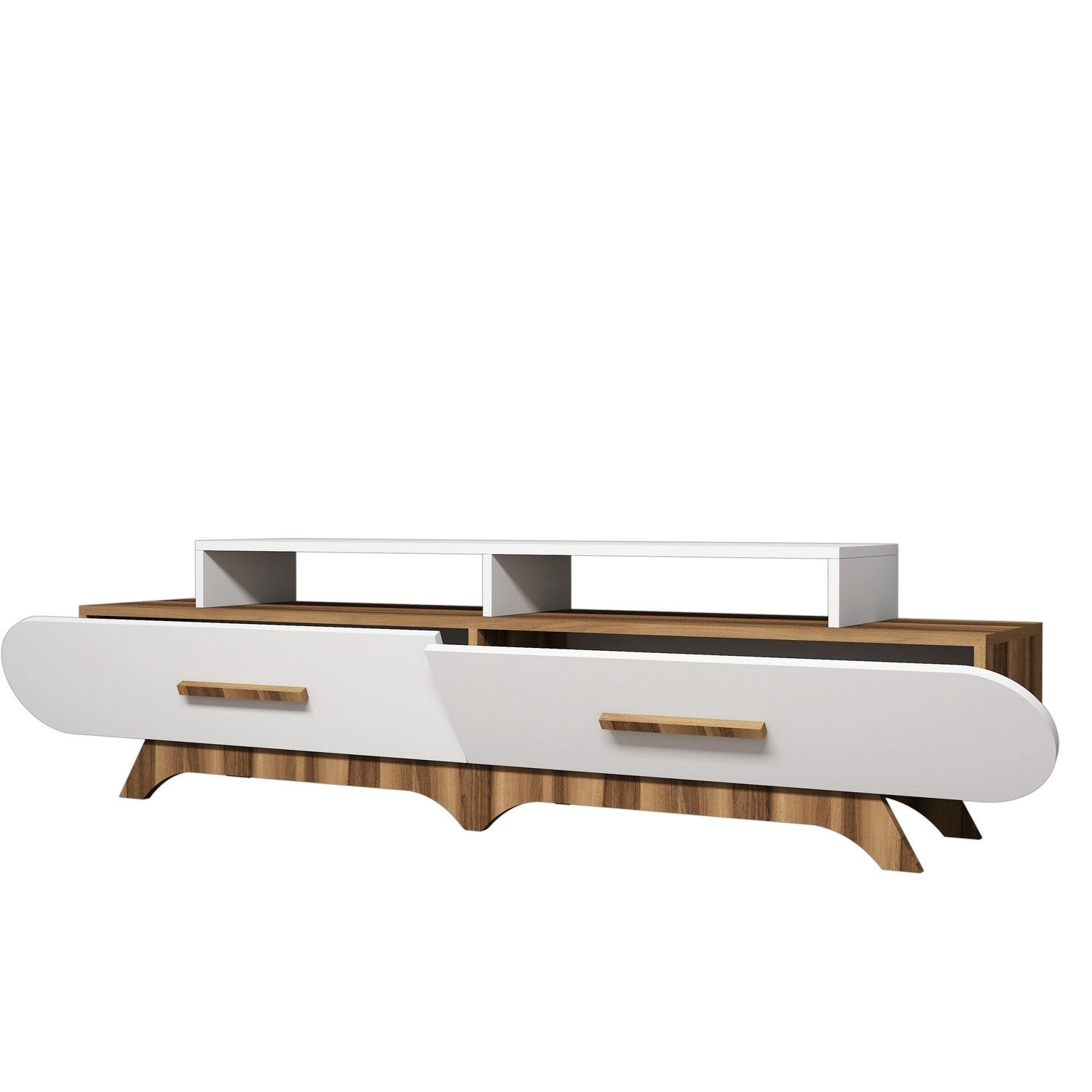 Meuble TV Flora - Walnut, White