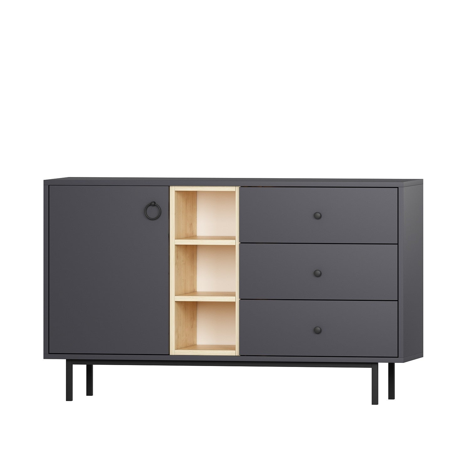 Console Naturel - Anthracite