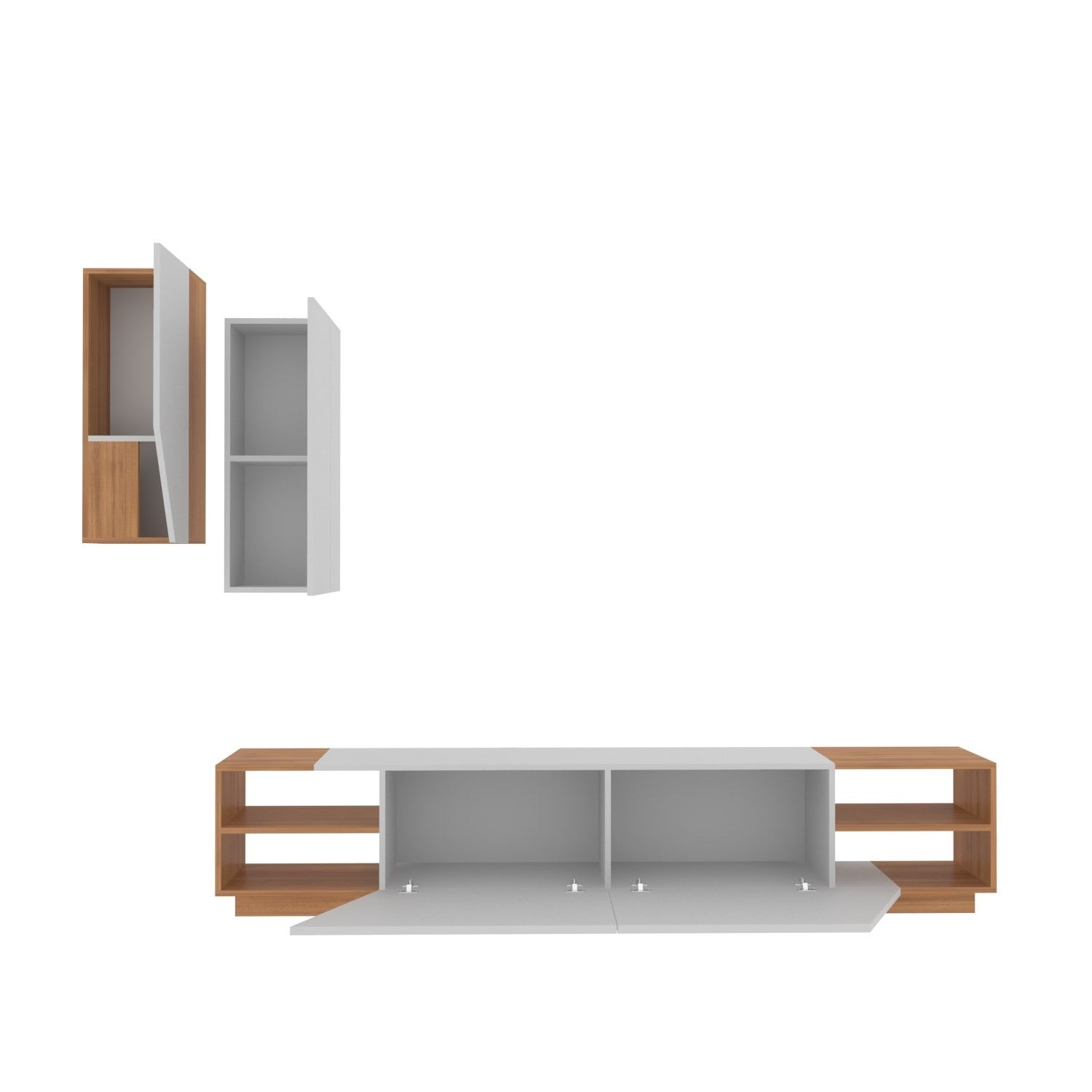 Unité de télévision Zebra - White, Teak