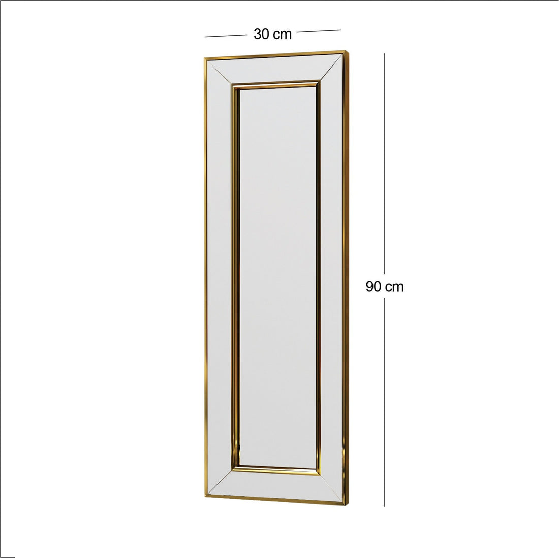 Miroir Carlos - Gold