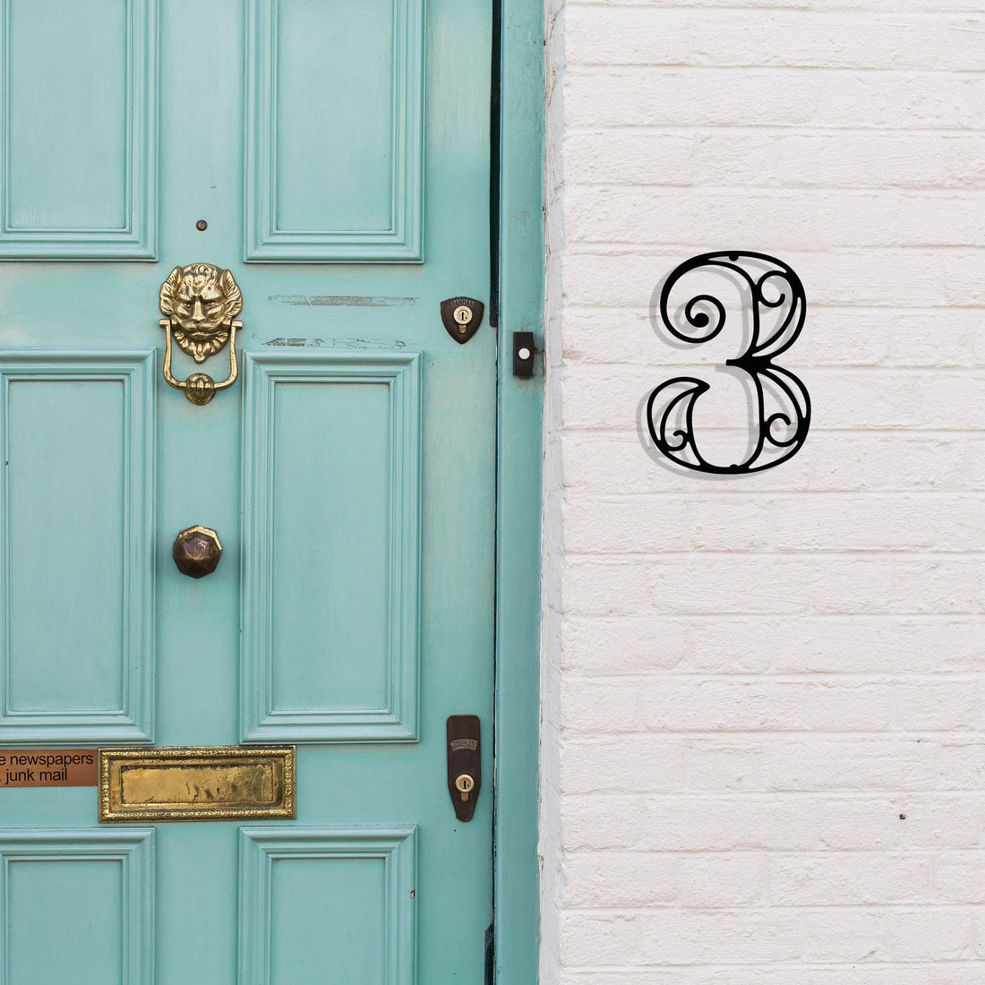 Accessoire mural en métal décoratif Drei