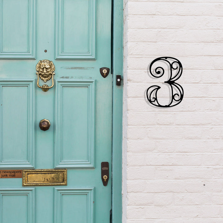 Accessoire mural en métal décoratif Drei