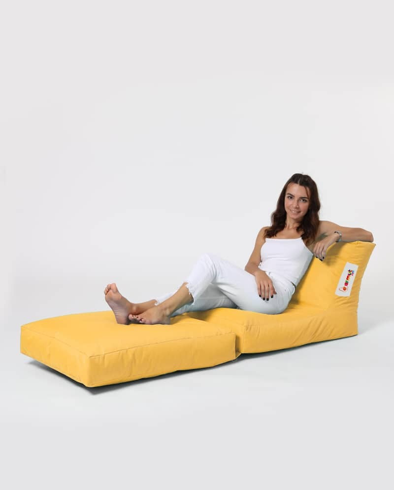 Siesta Pouf convertible / coussin de sol Kendel Jaune