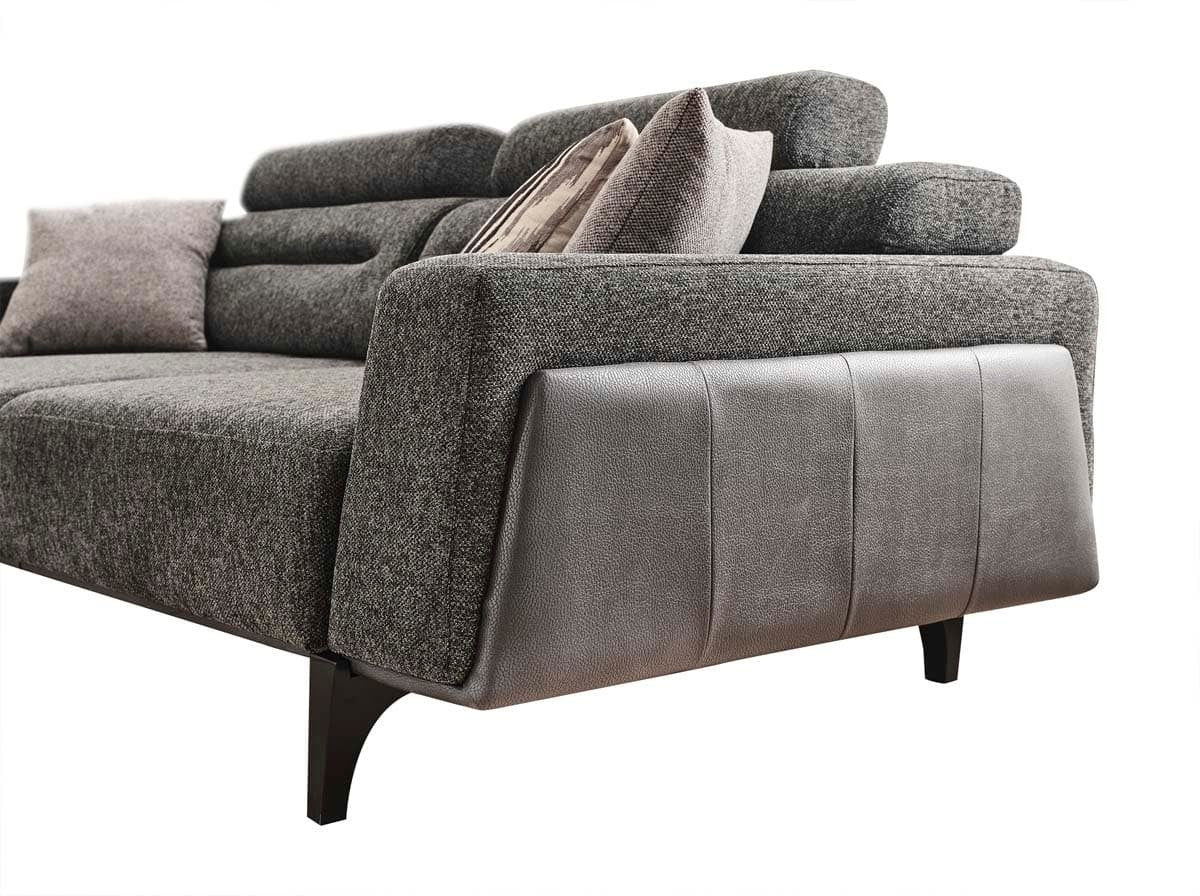 Oslo Gris Foncé canapé 3 Places