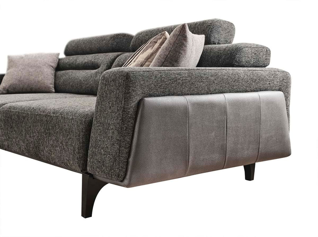 Oslo Gris Foncé canapé 3 Places