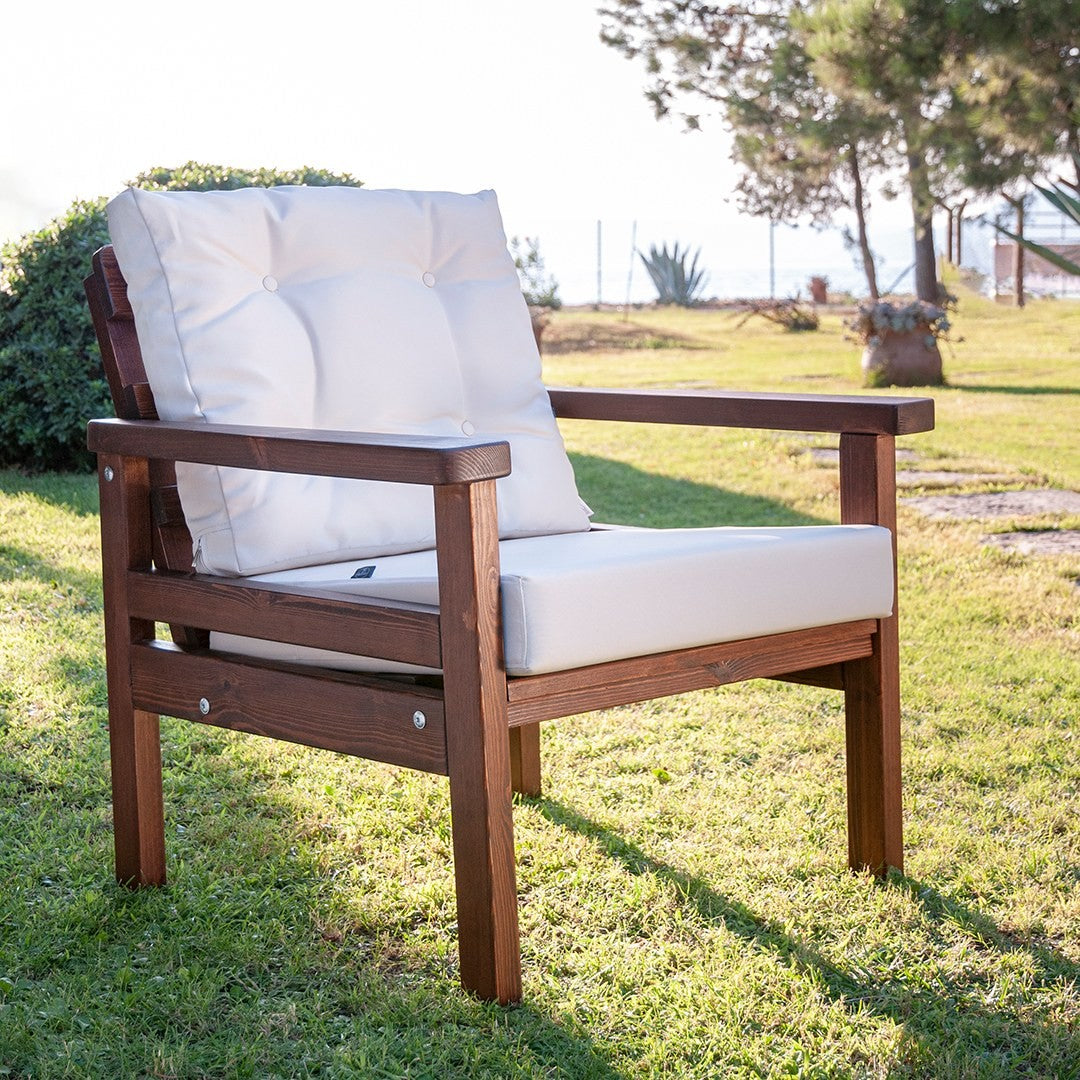 Canapé jardin de 1 place Milan - Beige