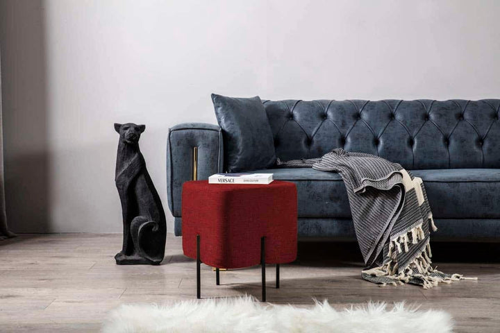 Mono Pouf Rouge