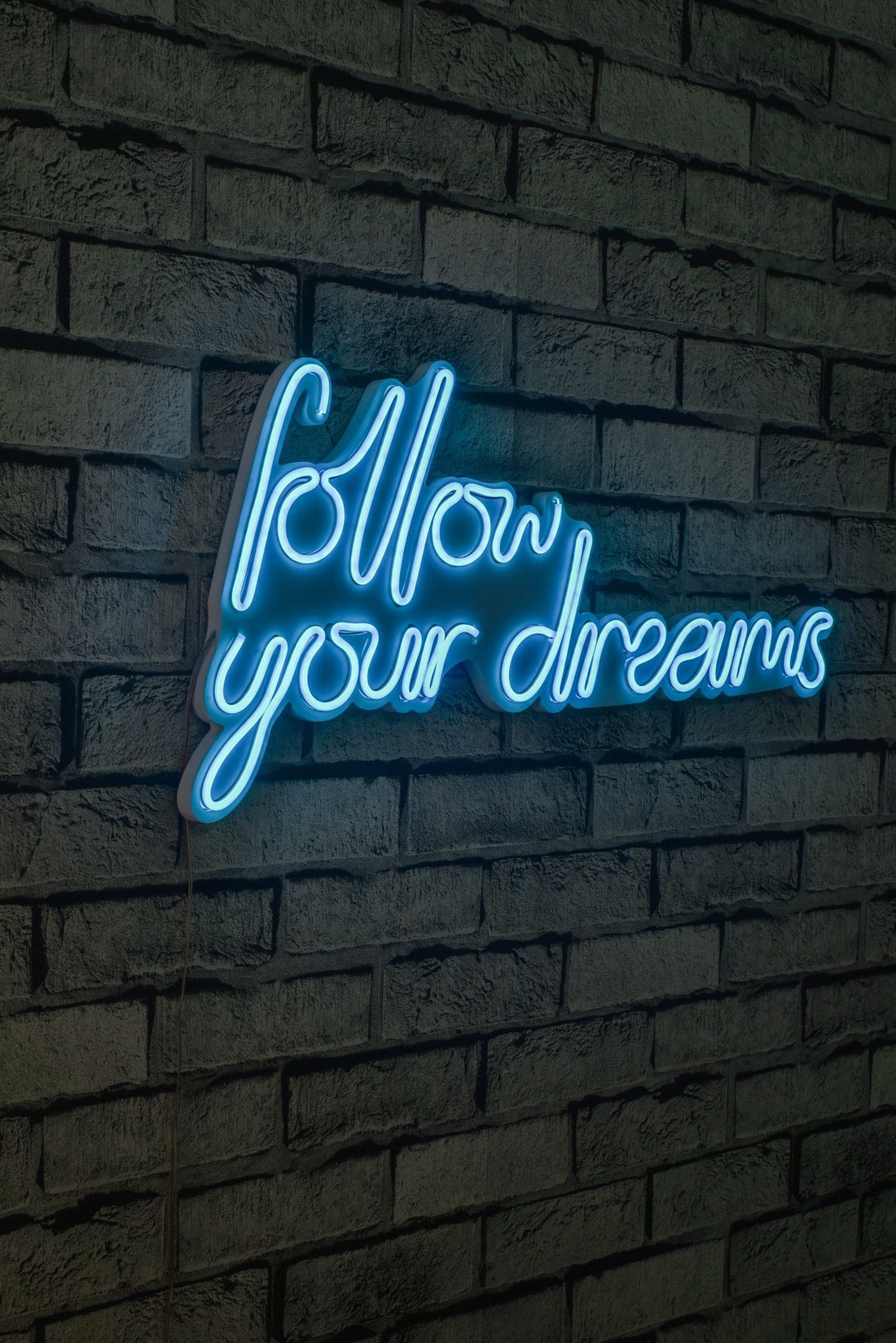 Éclairage LED en plastique décoratif Follow Your Dreams - Blue