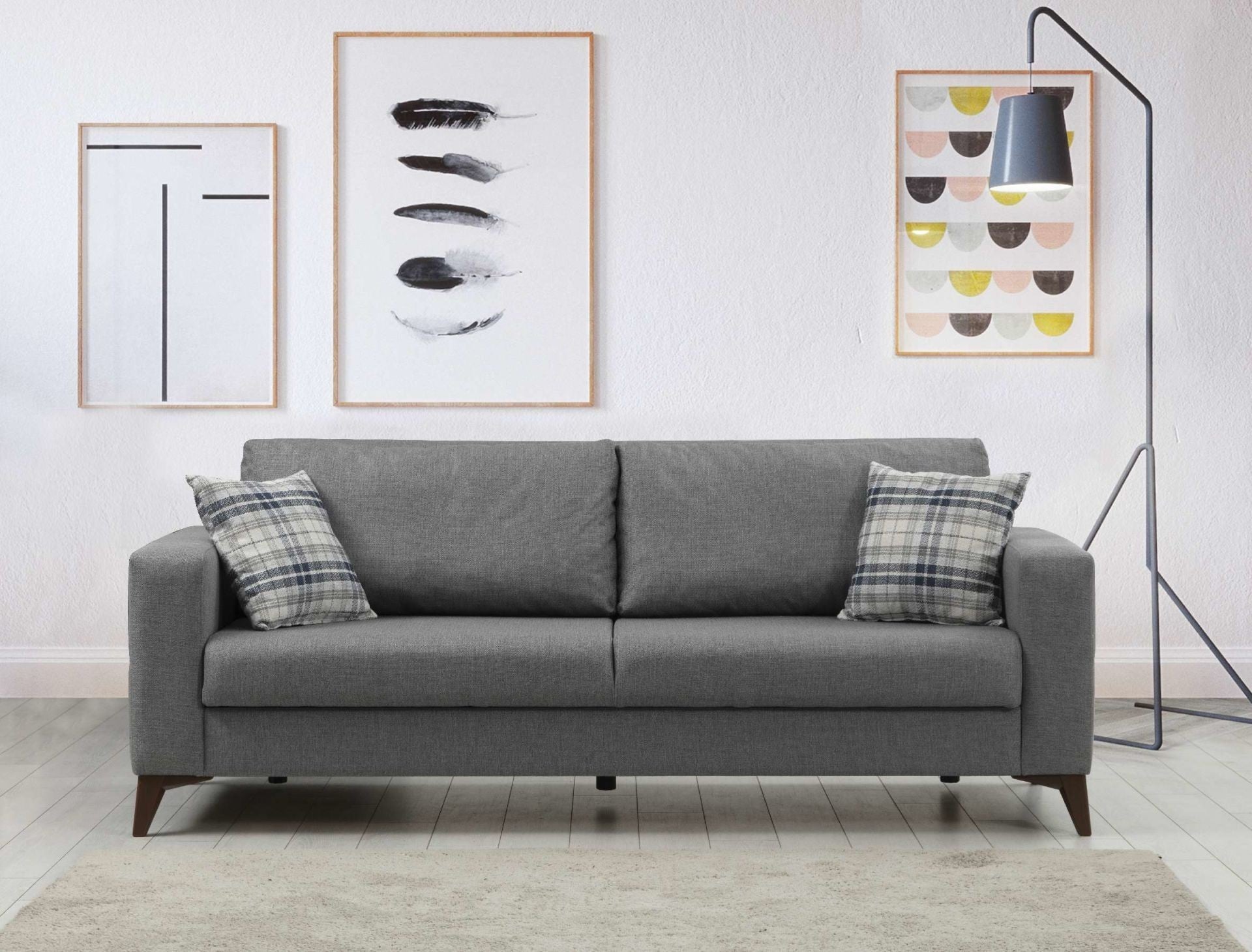 Canapé Kristal 3+1 - Dark Grey, Light Grey