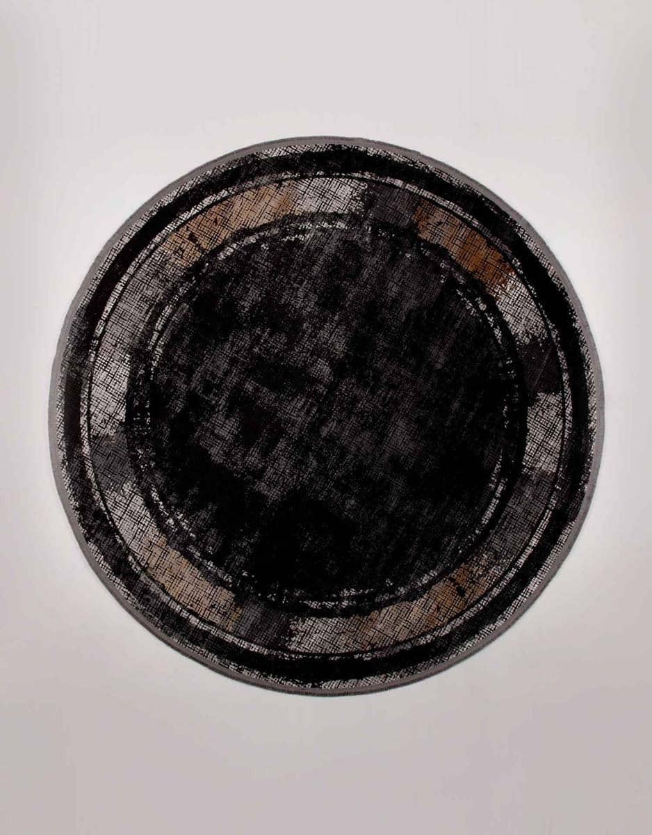 Noir 33800 Tapis Bambou Rond