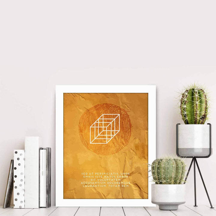 Peinture mdf encadrée décorative BCT-030