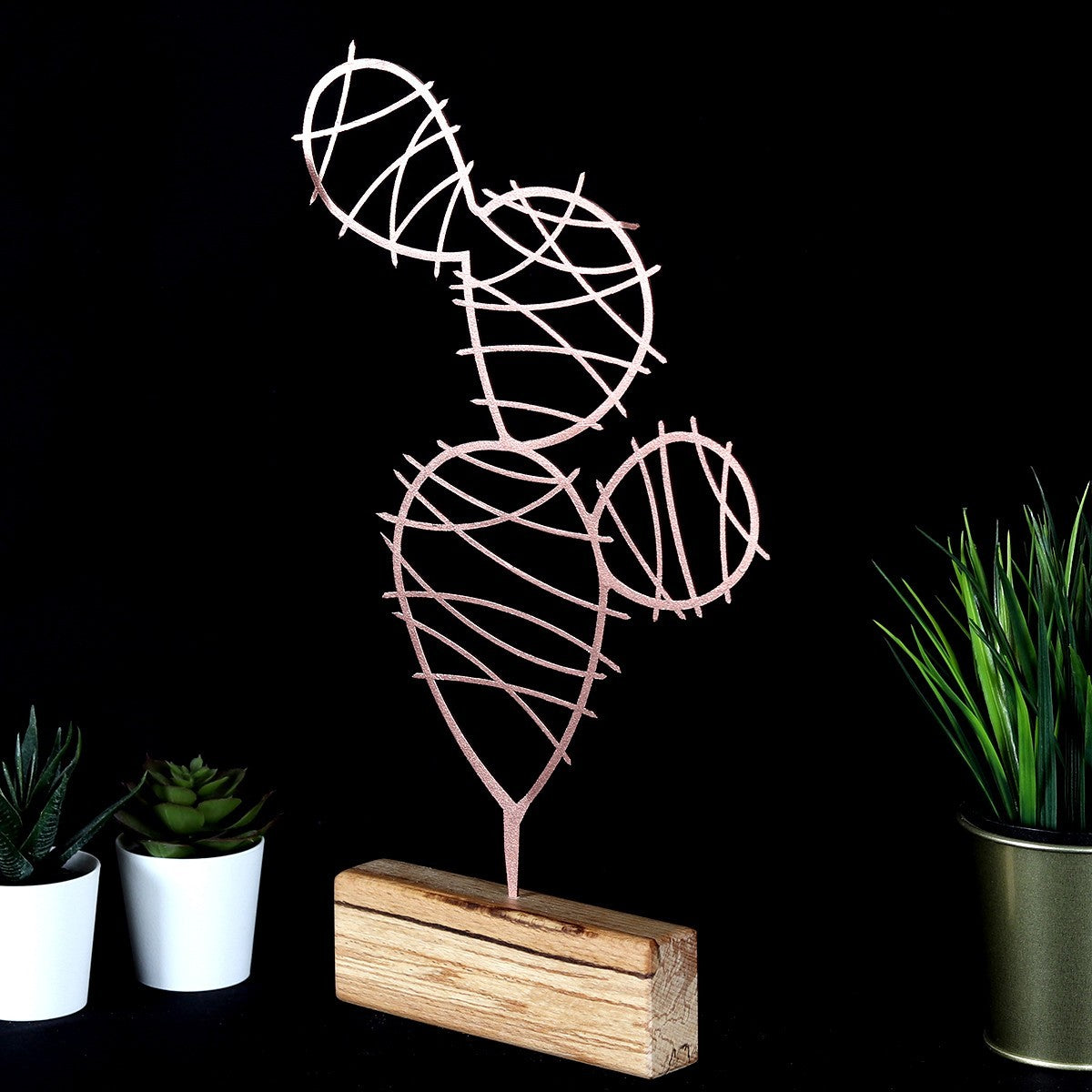 Objet décoratif Cactus Round - Bronze