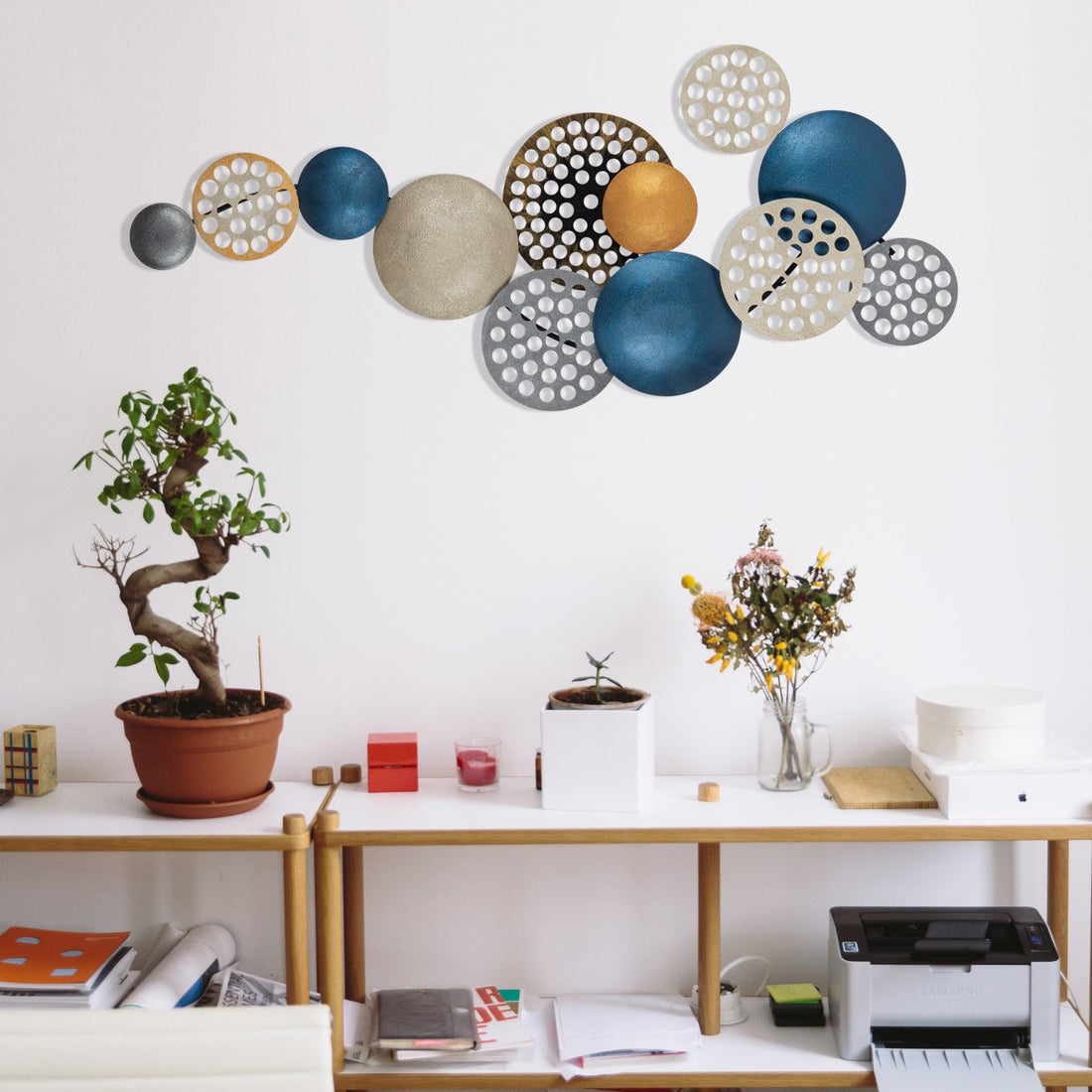 Accessoire mural en métal décoratif Bronte - CH103-2