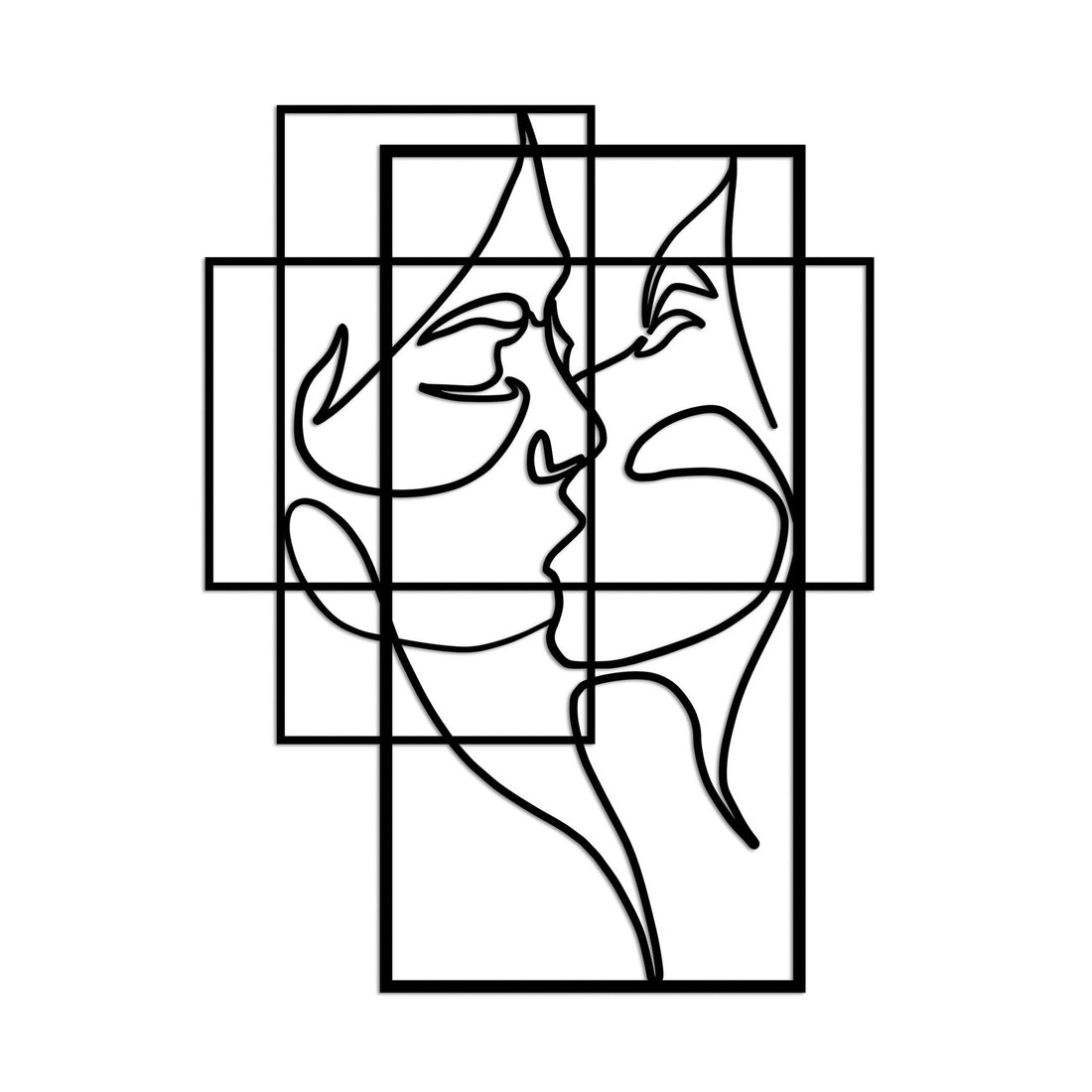 Accessoire mural en métal décoratif Love - L