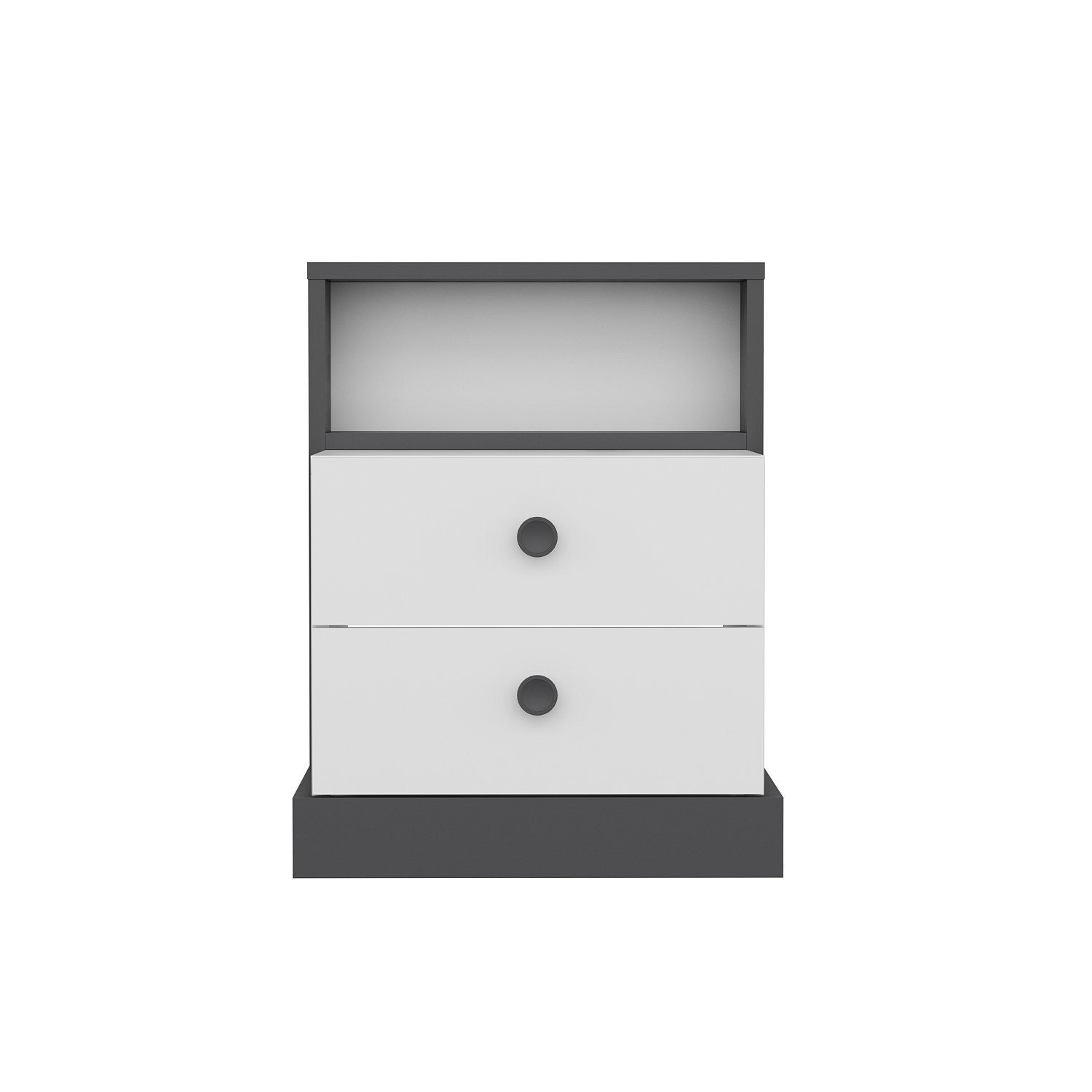 La table de nuit Life - White, Anthracite