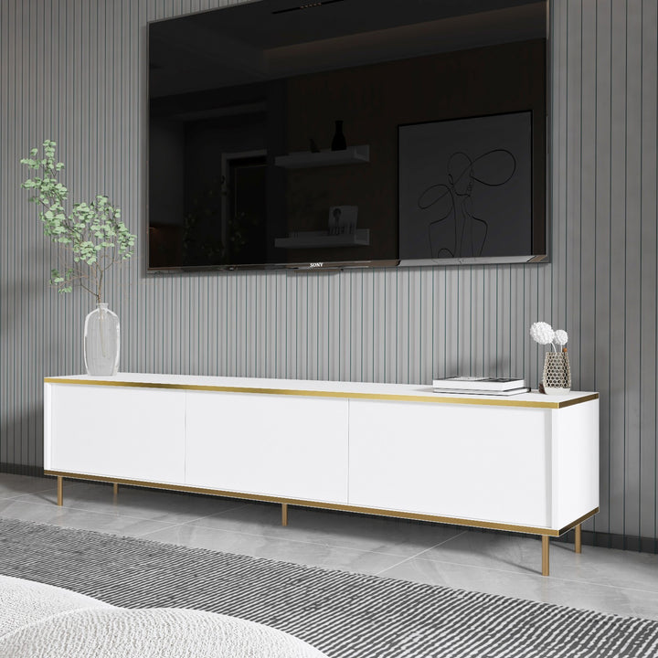 Meuble TV Imaj - White, Gold