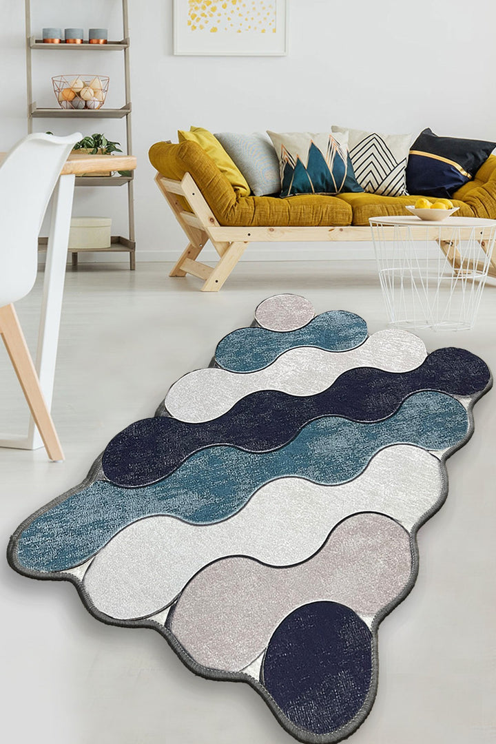 Tapis (150 x 240) Circle - Blue