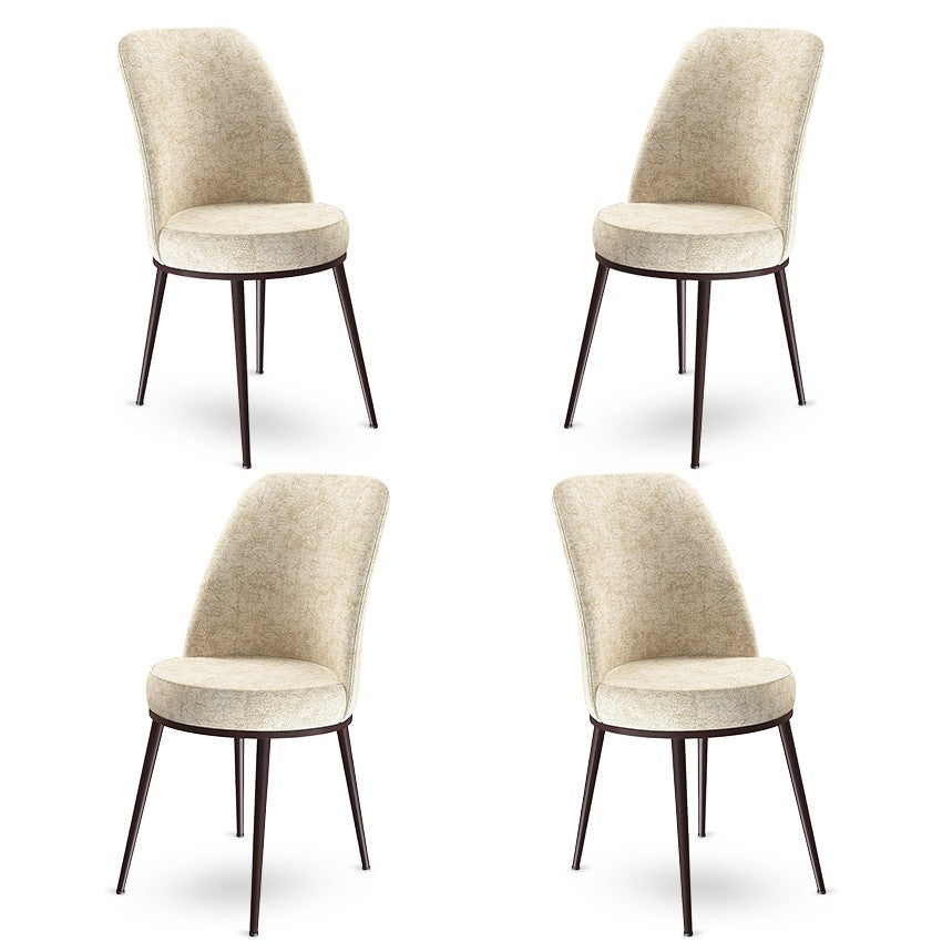 Ensemble de chaises (4 pièces) Dexa - Cream, Brown