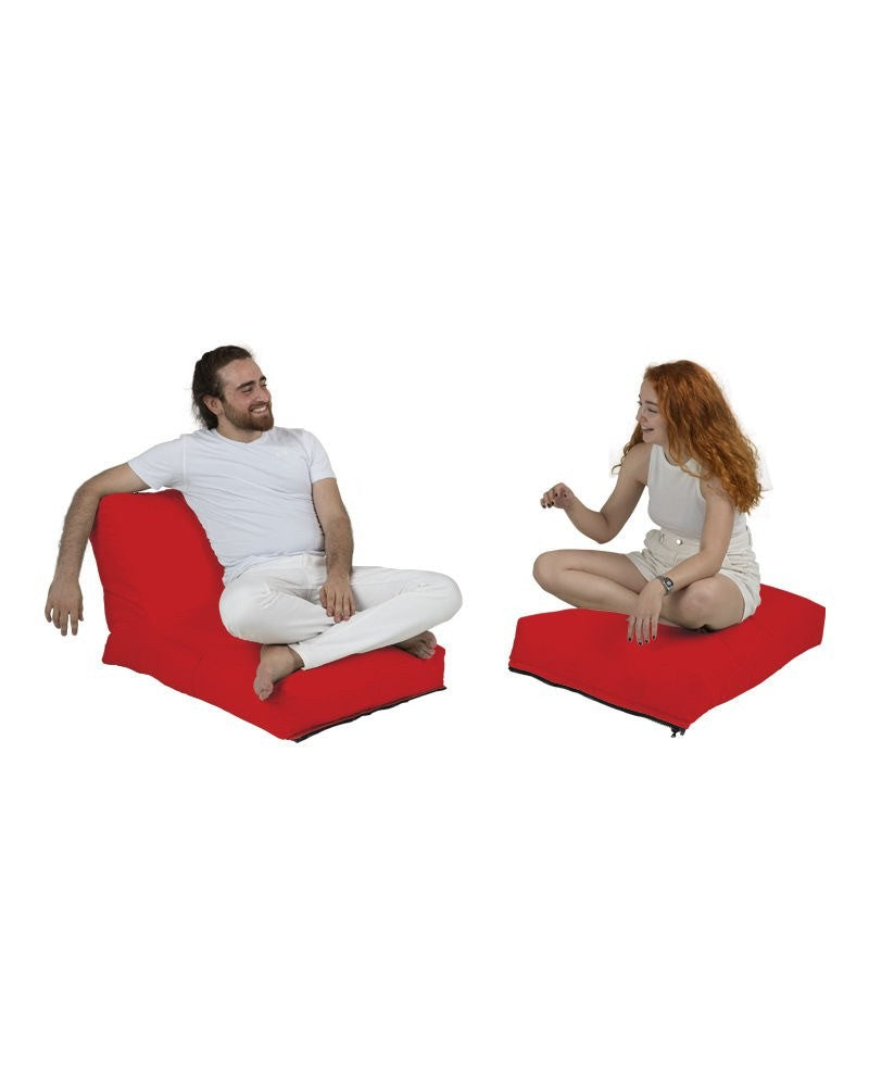 Pouf de jardin Siesta Sofa Bed Pouf - Red