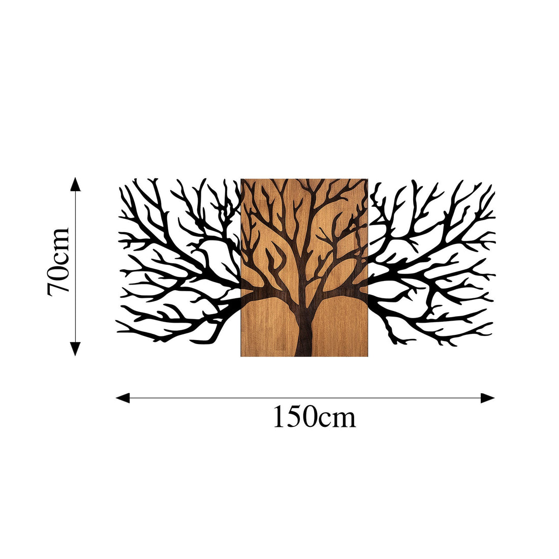 Accessoire mural en bois décoratif Tree - 327
