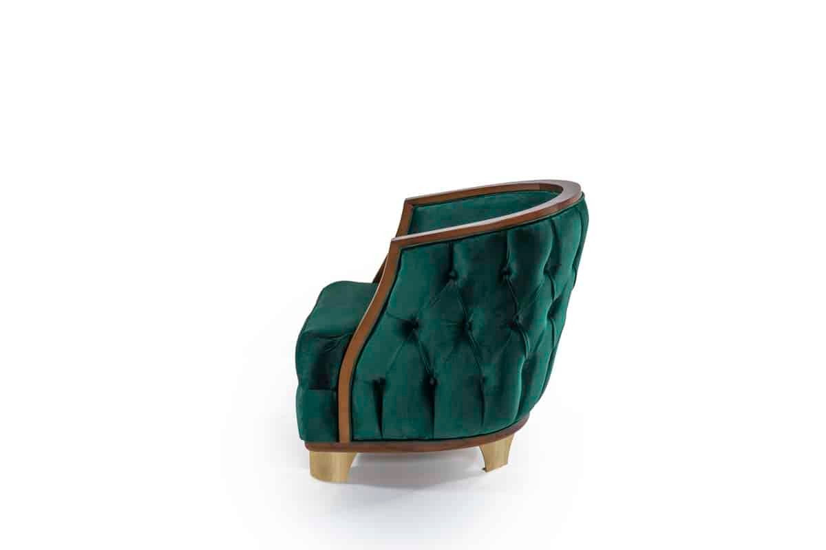 Nish Fauteuil Bergère vert