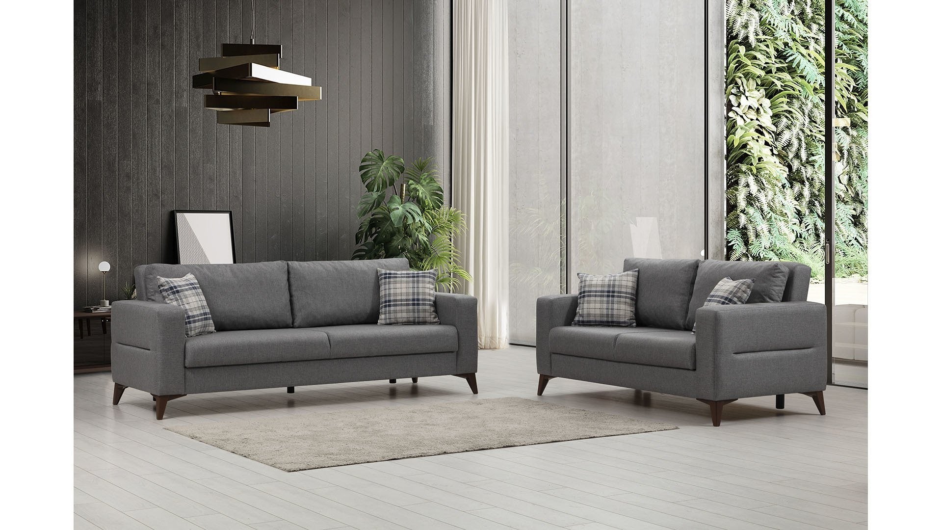 Canapé Kristal 3+2 - Dark Grey