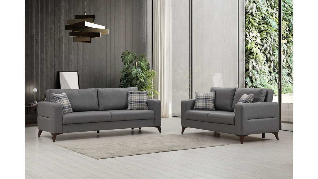 Canapé Kristal 3+2 - Dark Grey